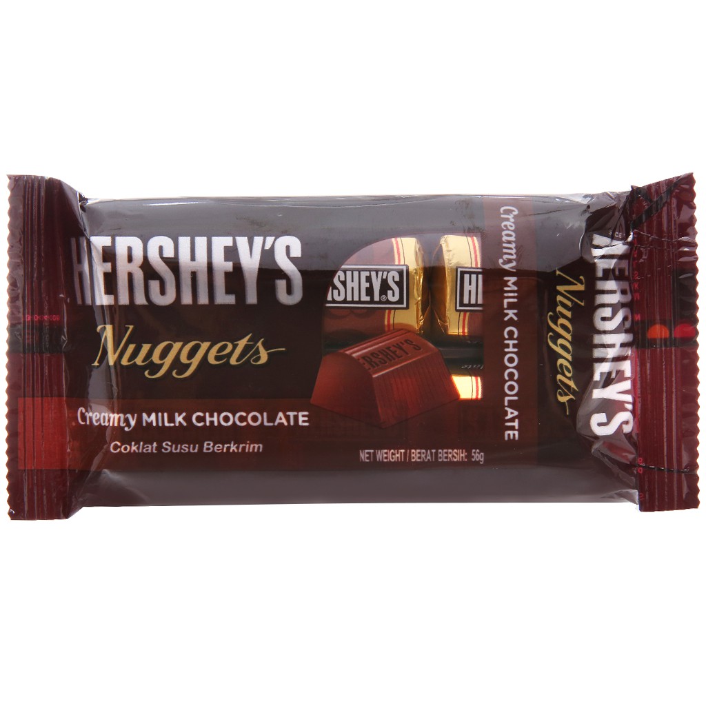 Socola kem sữa Hershey's Nuggets gói 56g