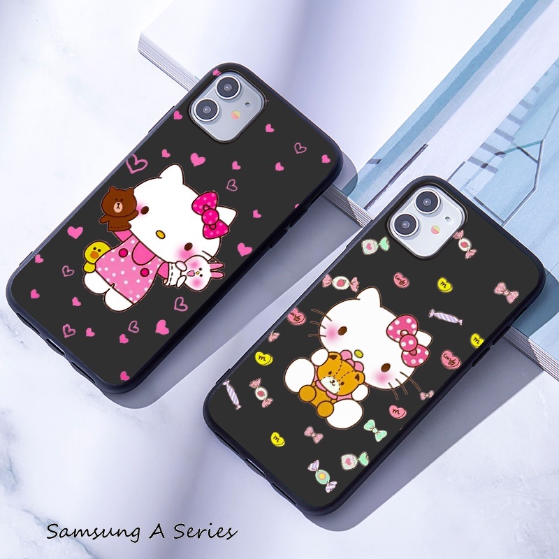 Ốp Lưng Samsung A3 A5 A7 J1 J2 J3 J5 J7 Prime Pro 2015 2016 2017 Vỏ Bảo Vệ Vỏ Điện Thoại Mềm HelloKitty