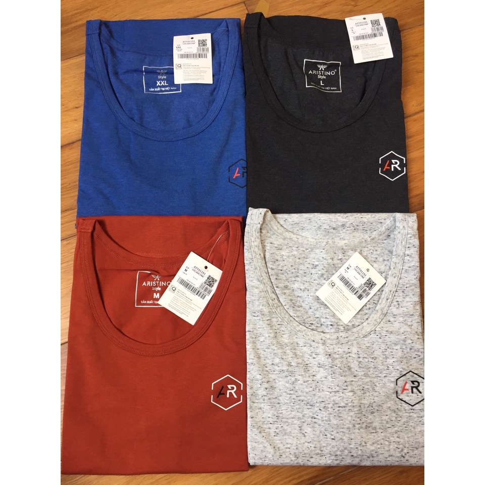 Áo ba lỗ nam ARISTINO ATT011S1 dáng basic chất liệu cotton pha cao cấp