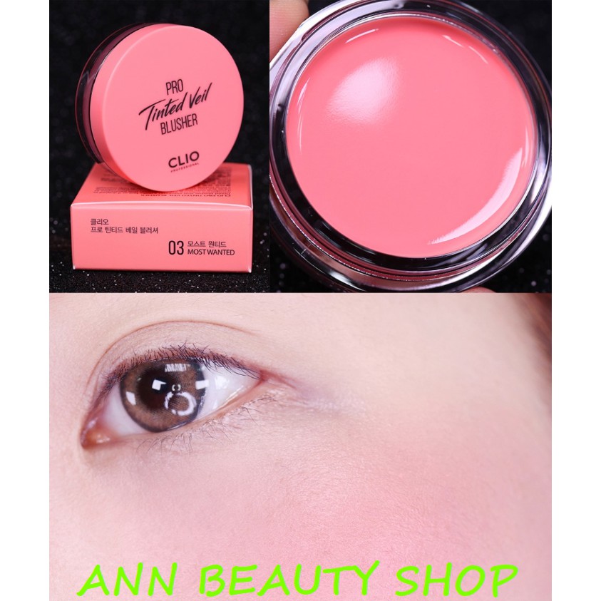 Má Hồng Dạng Kem Hiệu Ứng Căng Mượt CLIO PRO TINTED VEIL BLUSHER 4.5g | BigBuy360 - bigbuy360.vn