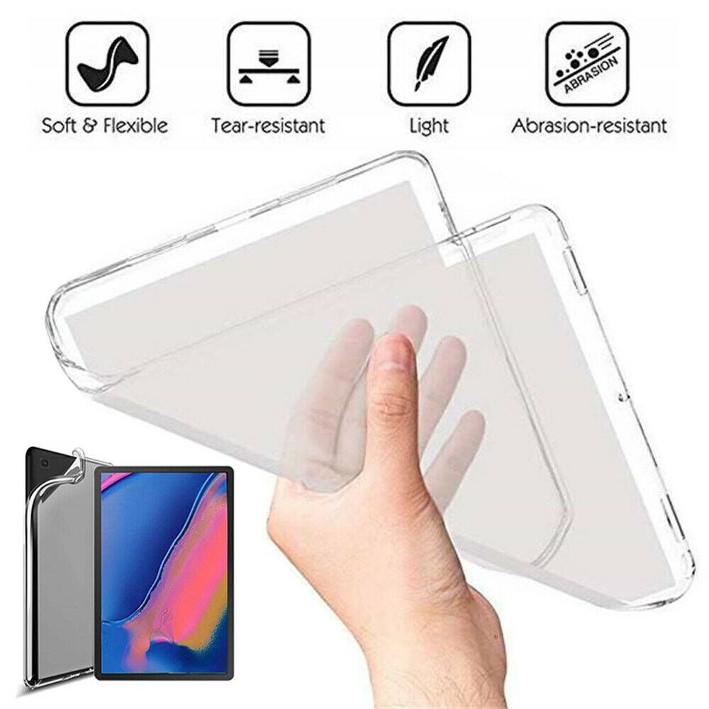 Ốp máy tính bảng bằng TPU gel mềm mặt nhám dáng mảnh điều chỉnh được Samsung Tab A 8 inch 2019 có S Pen P205 P200
