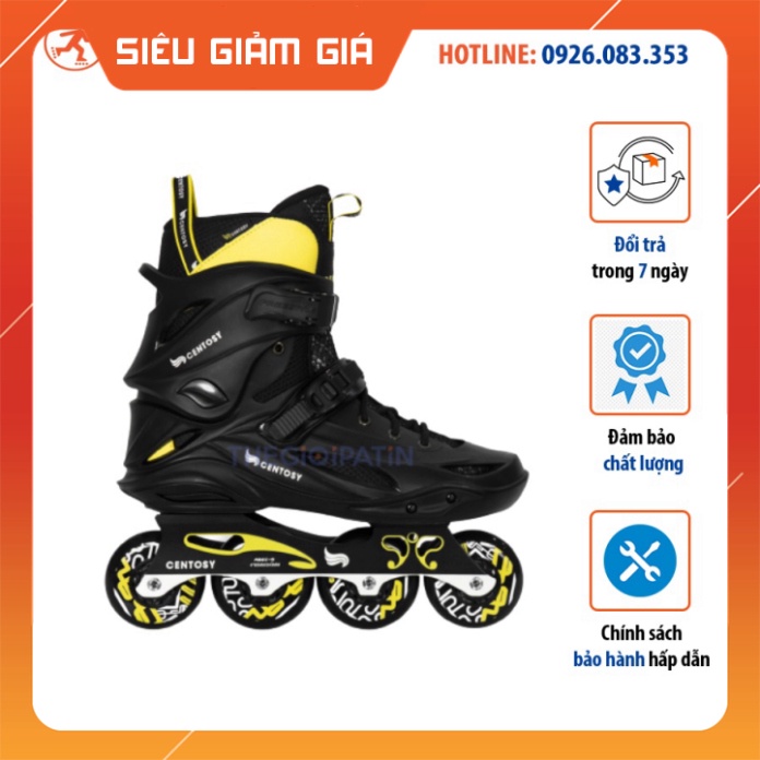 Giày Trượt Patin Người Lớn Centosy Freestyle Pro Frame Hợp Kim Chắc Chắn, Tặng Kèm Phụ Kiện Bảo Hộ C