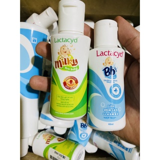 Sữa tắm gội trẻ em Lactacyd Milky 60ml ngừa rôm sẩy