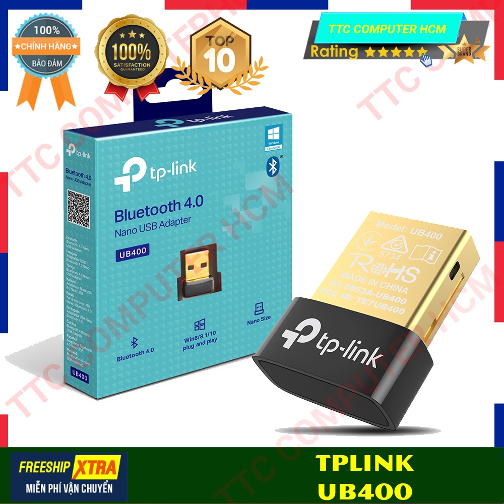 TPLINK UB400 | Bộ Chuyển Đổi USB Nano Bluetooth 4.0 | Bộ Kết Nối USB Bluetooth UB400 - TPLINK | Hàng Chính Hãng
