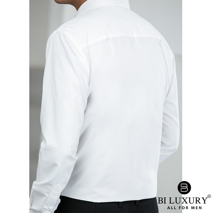 Áo sơ mi nam trắng dài tay Biluxury SMDT018TRK vải nano cao cấp chống nhăn form body fit thanh lịch | BigBuy360 - bigbuy360.vn