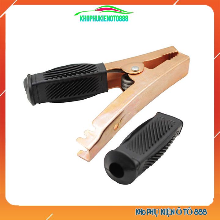 Bộ 2 kẹp ắc quy câu bình acquy ô tô loại to 17x13x5cm 1 đỏ 1 đen