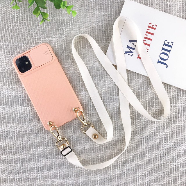 Ốp Điện Thoại Silicon Mềm Có Dây Đeo Vai Cho Iphone 12 11 Pro Max Xr X Xs Max Se 2020 7 8 Plus 12 | BigBuy360 - bigbuy360.vn