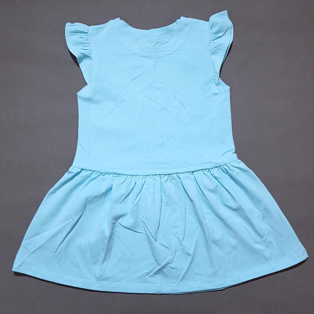 Đầm thun cotton tay cánh tiên mát mẻ công chúa elsa cho bé gái