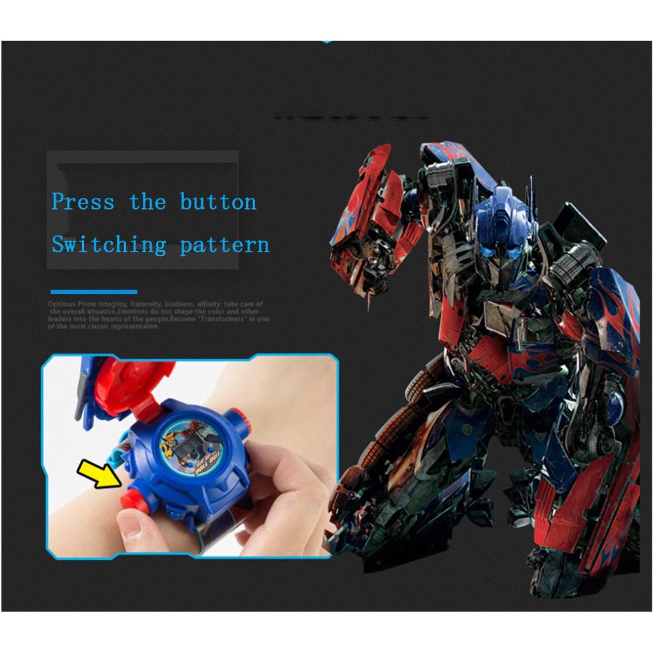 Đồng hồ điện tử đeo tay chiếu 24 hình 3D Projector Watch Robot Transformers - Optimus Prime