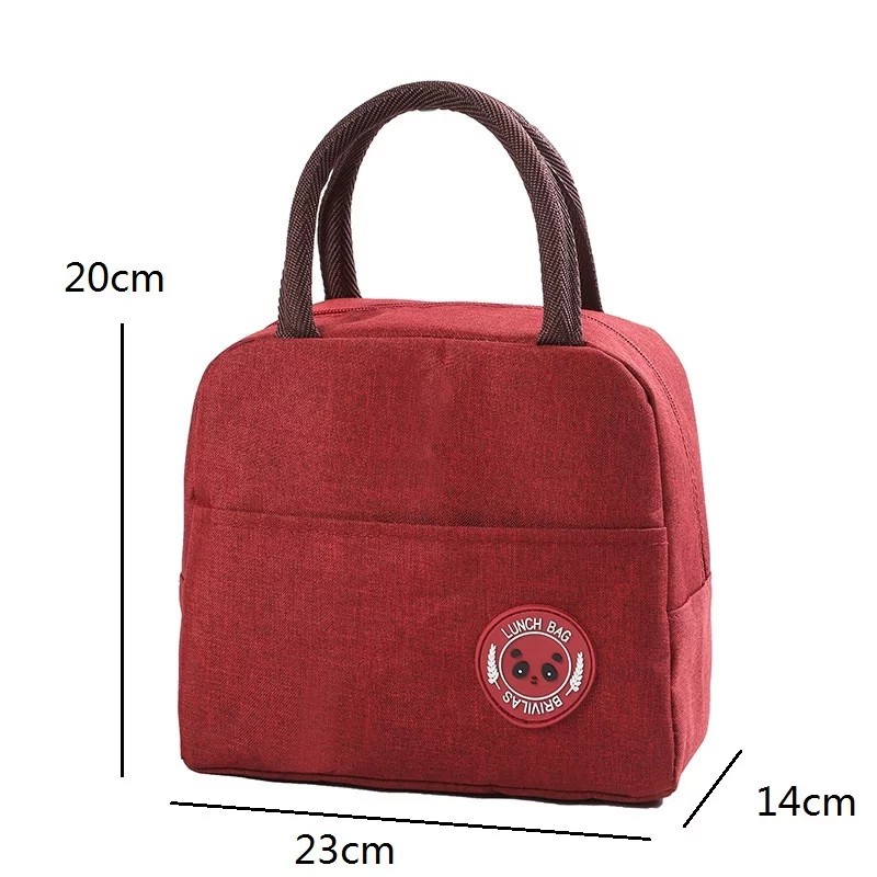 Túi giữ nhiệt cơm hình Lunch Bag Smile logo Gấu 2021