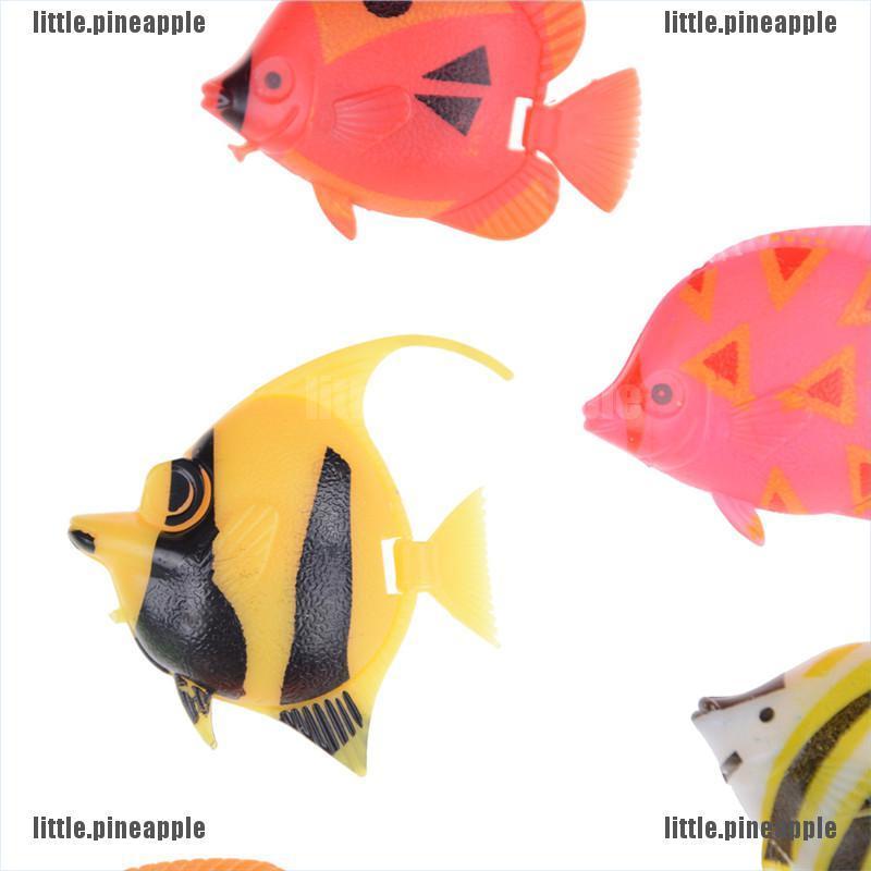 Set 10 Cá Nhựa Mini Nhiều Màu Trang Trí