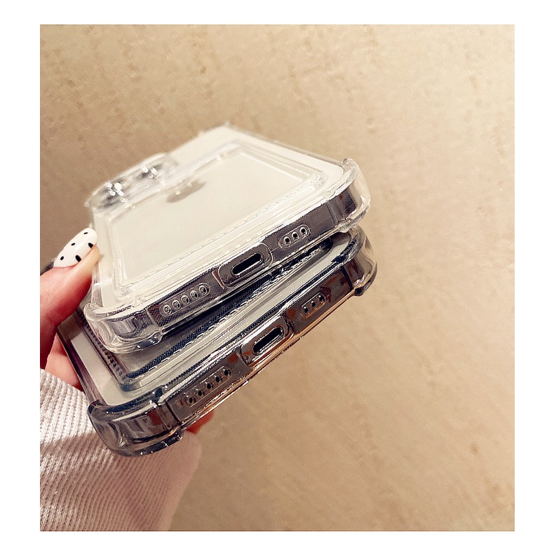 Ốp Điện Thoại Mềm Trong Suốt Chống Sốc Cho IPhone 14 6 / 6s 6plus 7 / 8 SE 2020 7P / 8Plus X XS XR 11 12 13 Mini Pro Max AT0226