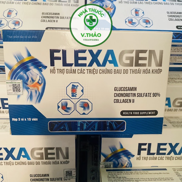 Viên uống giảm đau xương khớp Fleagen tái tạo phục hồi mô sụn tăng chất nhờn hộp 30 viên