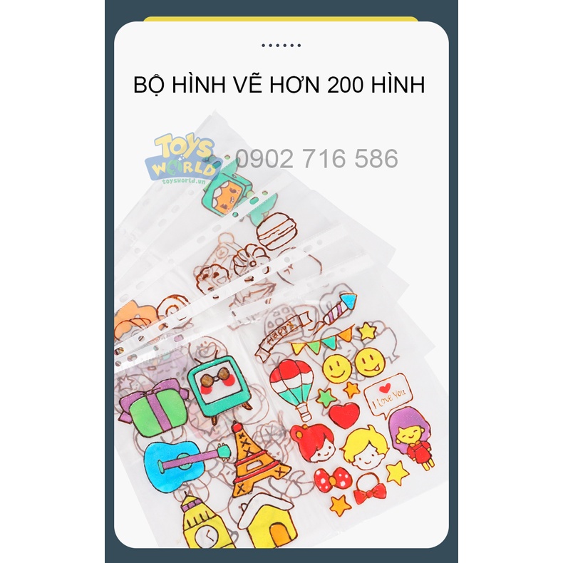 Tranh Vẽ 3D DIY Dạng Gel Tạo Sticker Dán