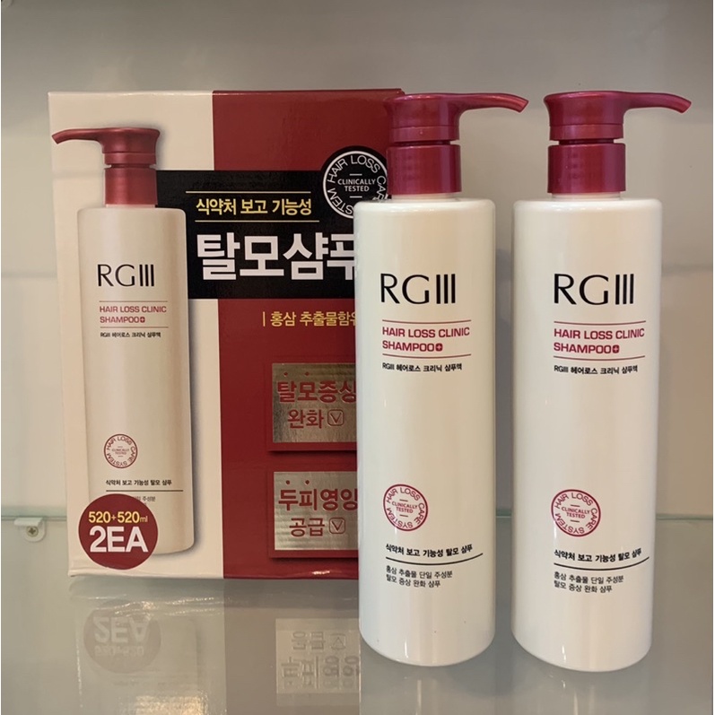 Dầu gội ❤CHỐNG RỤNG TÓC❤️ KÍCH THÍCH MỌC TÓC tinh chất HỒNG SÂM RGIII HAIR LOSS CLINIC SHAMPOO