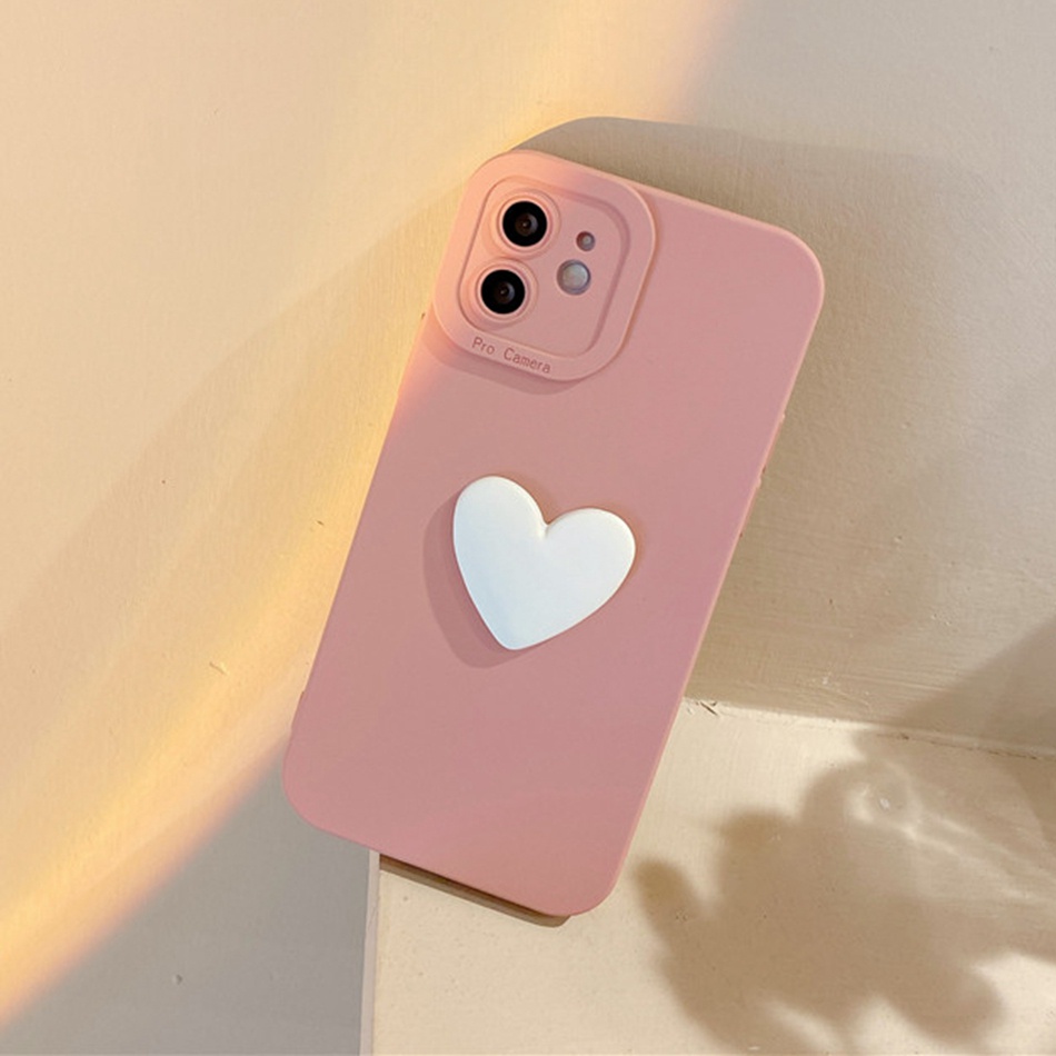 Ốp Điện Thoại Dẻo Họa Tiết Trái Tim Màu Sắc Ngọt Ngào Sang Trọng Cho iPhone 7 8 Plus 11 12 13 Pro MAX X XR XS MAX SE 2020 2022