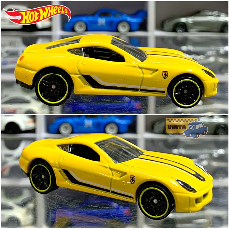Xe mô hình Hot Wheels Loose FERRARI 599 GTB Fiorano - Yellow - tỉ lệ 1:64