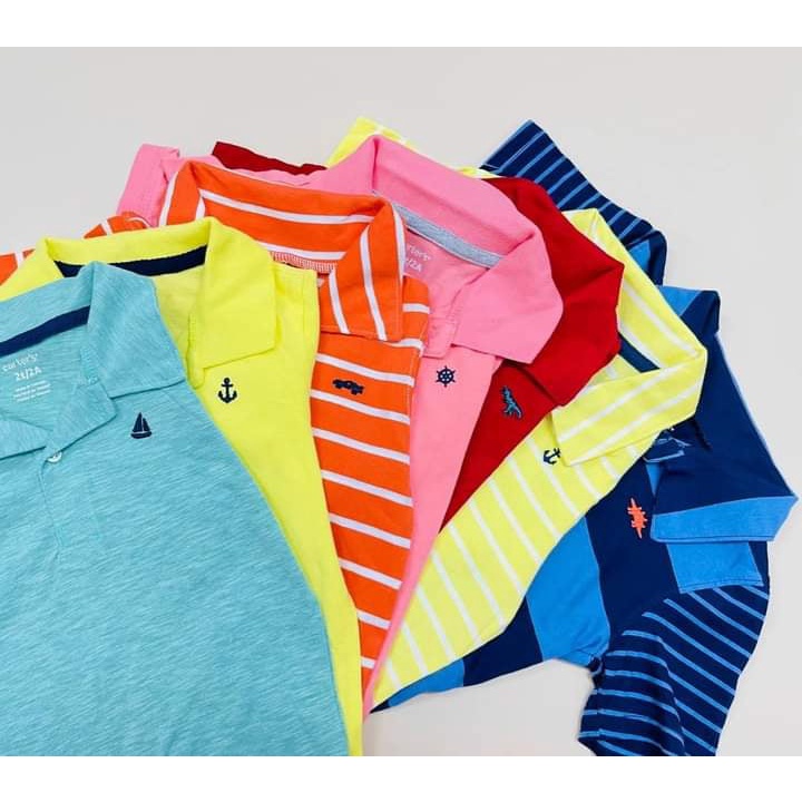 Áo thun polo CARTER, Osk cho bé trai, bé gái hàng VNXK dư xịn,chất cotton size 3m-14year