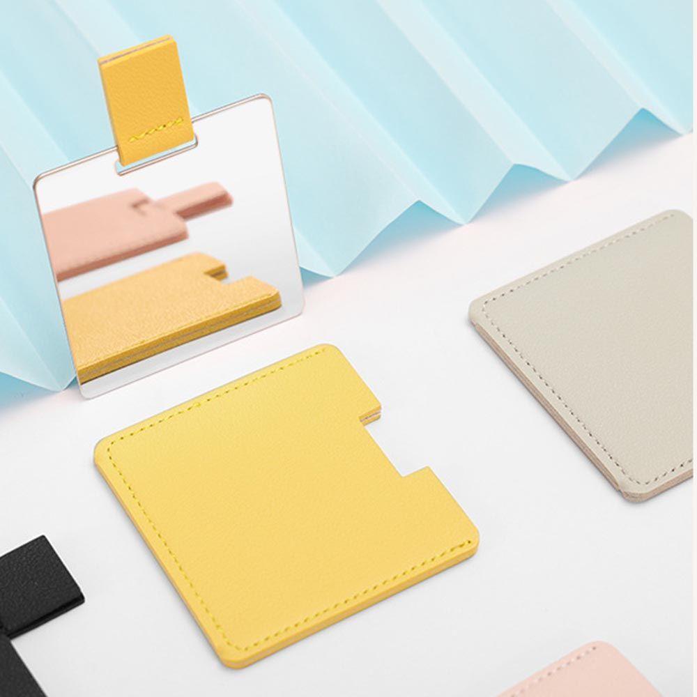 Gương Trang Điểm Gấp Gọn Bằng Da PU Siêu Mỏng Tiện Dụng