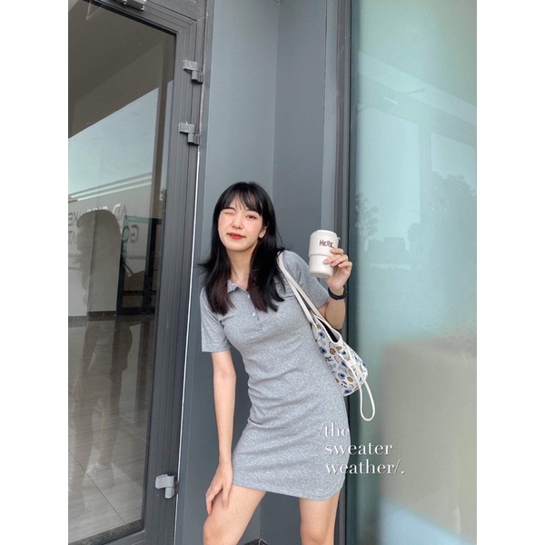 Váy thun ôm polo chất zip đẹp ( Ảnh thật ) | BigBuy360 - bigbuy360.vn