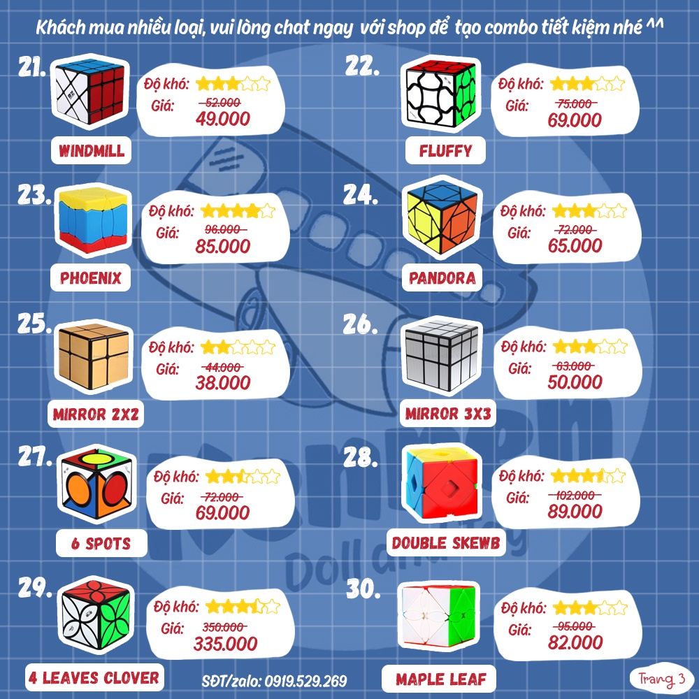 Rubik meilong/qiyi 2x2 3x3 4x4 5x5 6x6 7x7 2x3 Skewb Dino Pyraminx Megaminx cao cấp nhiều biến thể xoay trơn không giắt