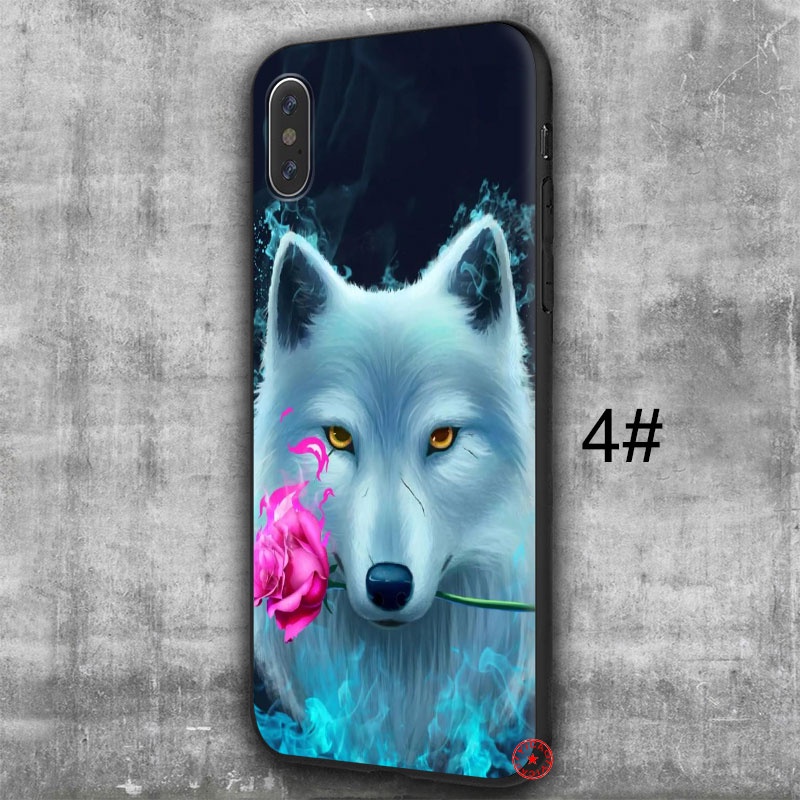 Ốp Điện Thoại Hình Chó Sói LY13 Cho iPhone SE XR 5 5S 6 6S 7 8 11 Pro Max Plus