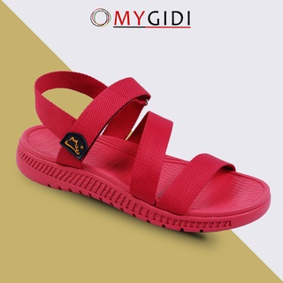 Giày sandal mol unisex nam nữ quai dù đế phylon siêu nhẹ đi học đi du lịch màu đỏ mã ms2
