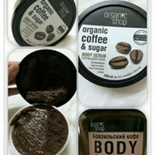 TẨY TẾ BÀO CHẾT TOÀN THÂN THIÊN NHIÊN ORGANIC SHOP ORGANIC COFFEE & SUGAR BODY SCRUB