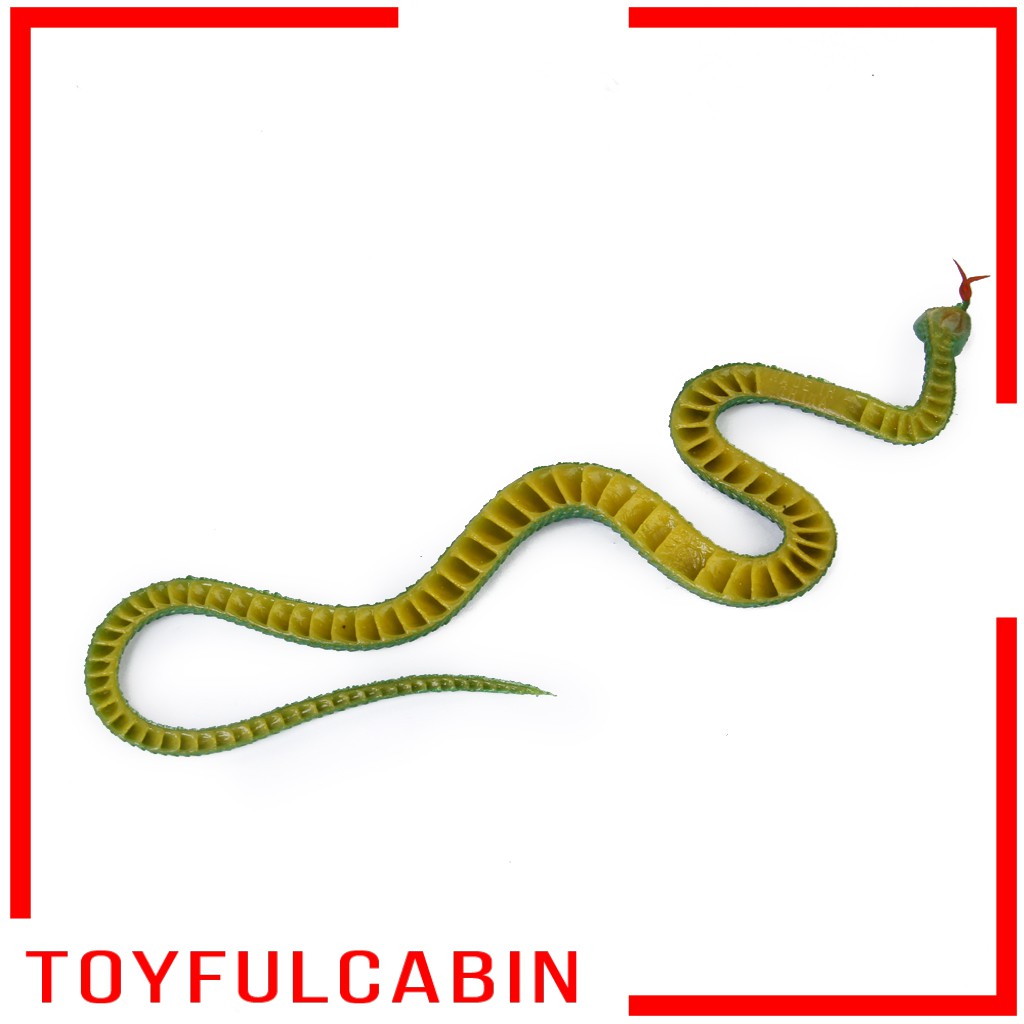 Rắn Giả Bằng Cao Su Màu Xanh Lá Dùng Trang Trí Halloween