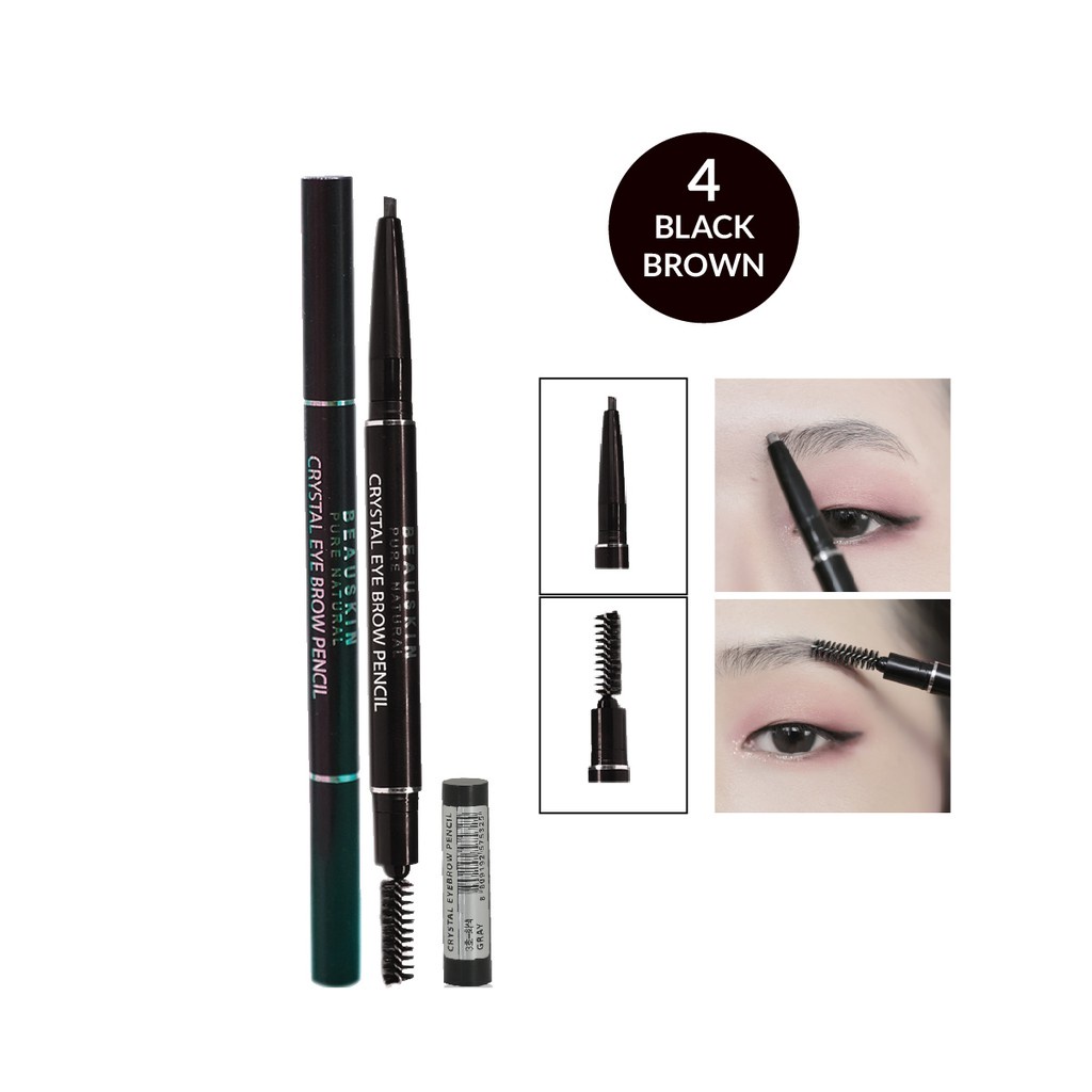 Chì kẻ mày 2 đầu lâu trôi, chống nước Beauskin Crystal Eyebrow Pencil