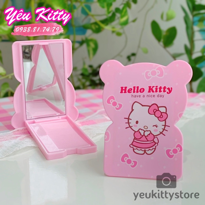 GƯƠNG LƯỢC BỎ TÚI HELLO KITTY