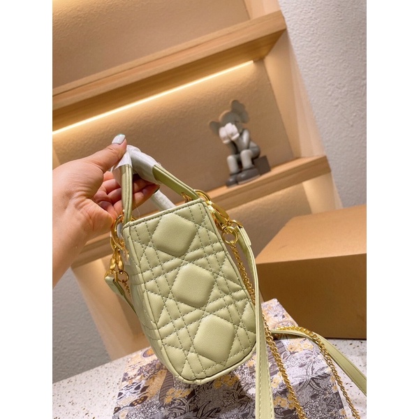 Túi xách diỏr lady sz 17 chất da thật hàng order trung
