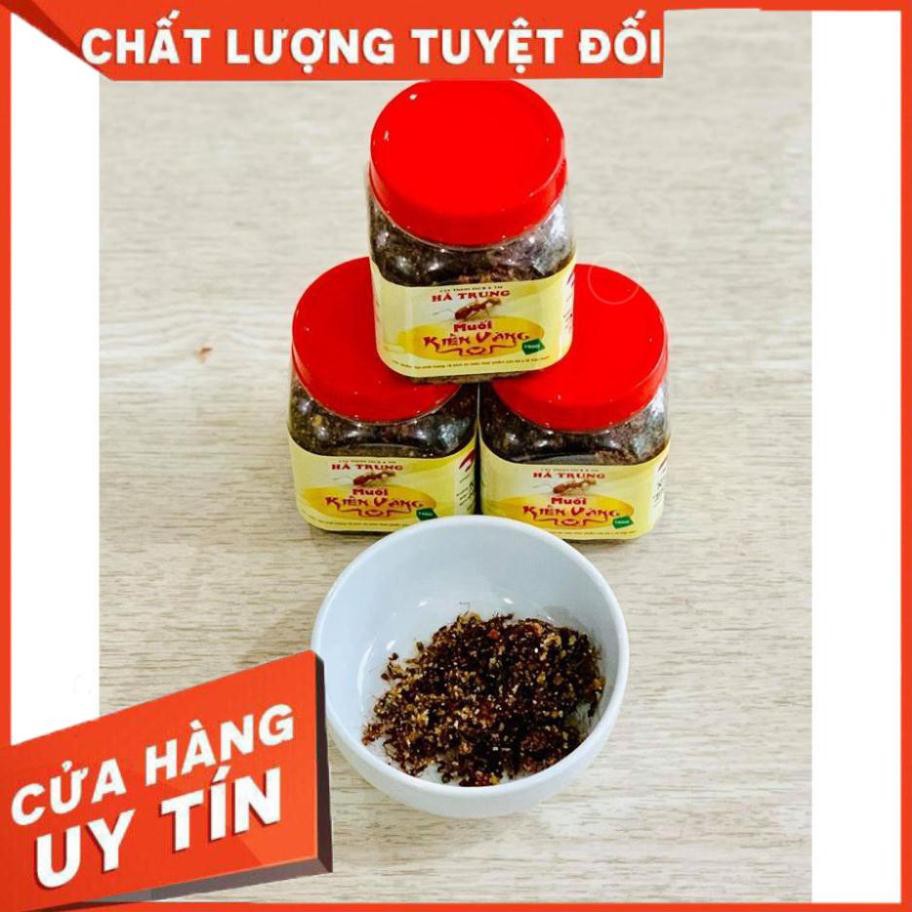 Muối kiến vàng chấm thịt bò khô