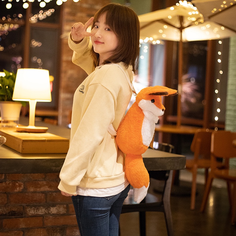 Gối Nhồi Bông Hình Chú Cáo Hoạt Hình Dễ Thương Cho Bé