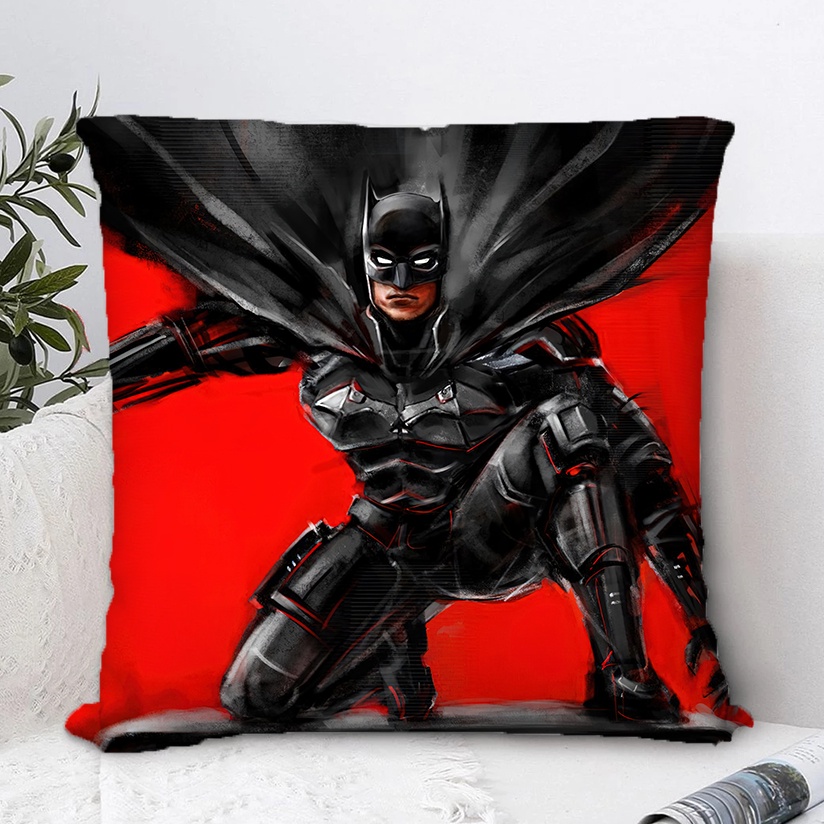 Vỏ Gối Đơn Bằng Polyester In Hình Siêu Anh Hùng Batman Trang Trí Nhà Cửa / Văn Phòng