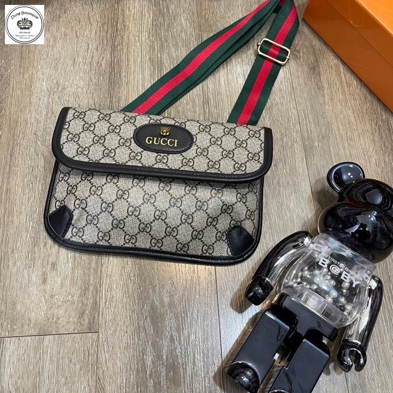 [Ảnh thật+ Video] Túi đeo chéo Gc hai màu đen xám chất da lộn cao cấp