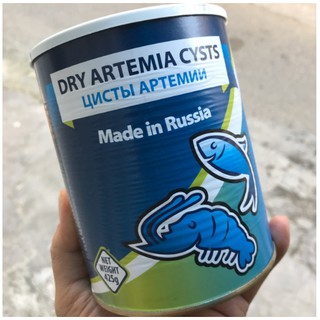 Trứng artemia Nga nở 90% lon nguyên 425g
