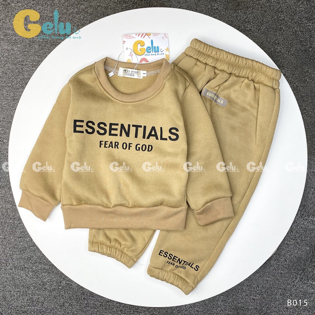 Bộ quần áo thu đông cho bé, Đồ bộ thu đông essential cho bé - Gelu kids-GLB013