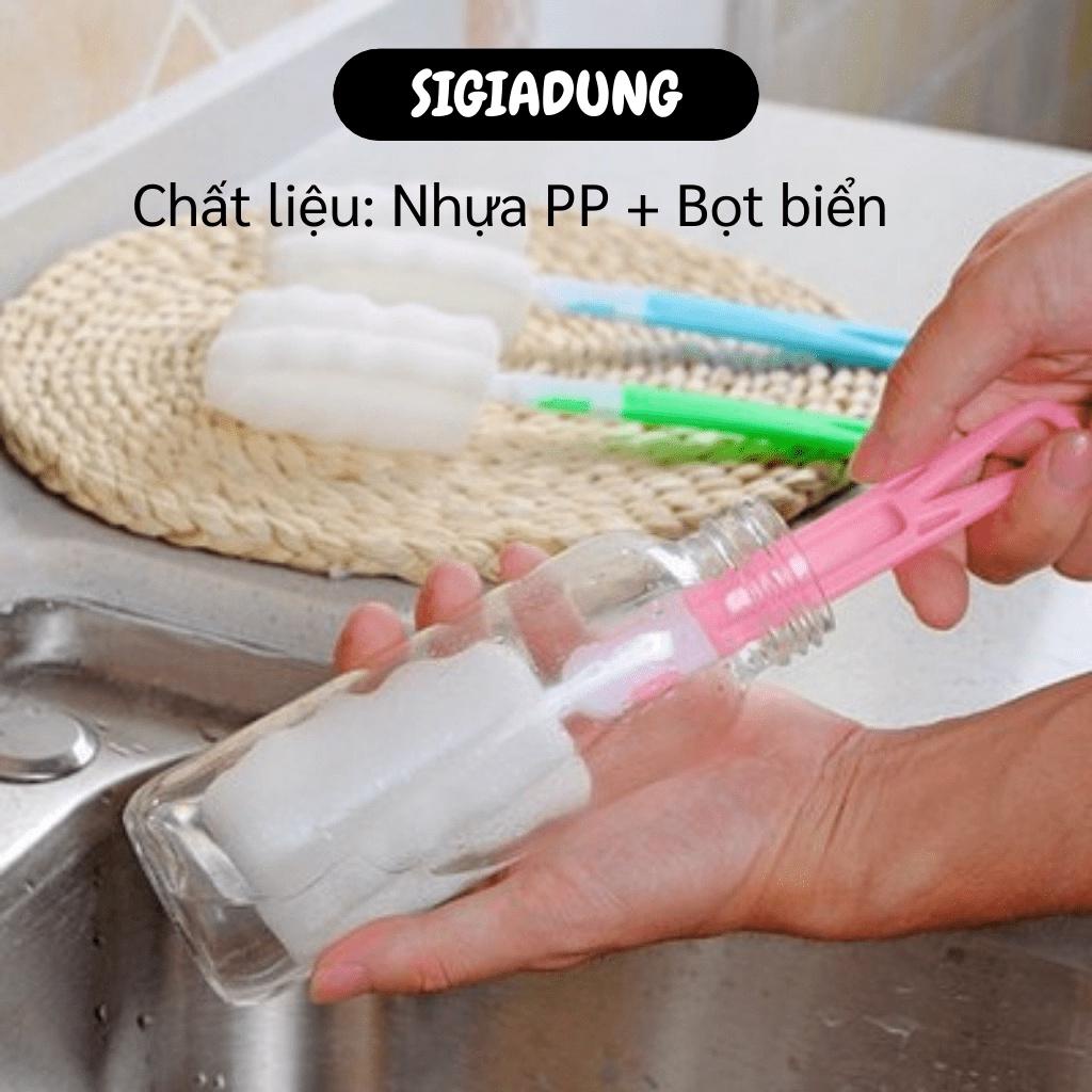 [SGD] Cây Rửa Ly - Cây Cọ Chà Bình Sữa, Chai, Lọ Bằng Mút Xốp Tiện Dụng 8352