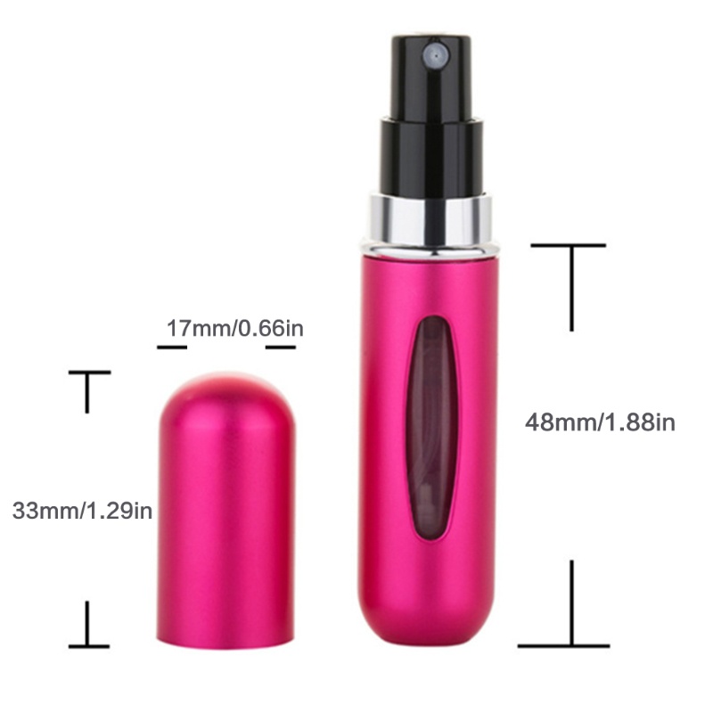 Set 10 Chai Rỗng 5ml Bằng Nhôm Đựng Mỹ Phẩm Tiện Dụng