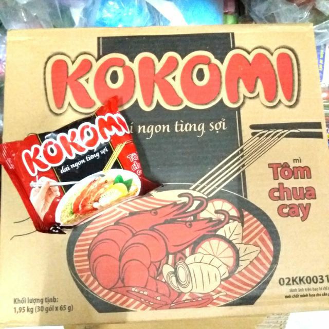 Mì kokomi tôm chua cay