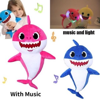 [HOTSALE] [HOTSALE] Cá mập bông biết hát cho bé có nhạc và đèn