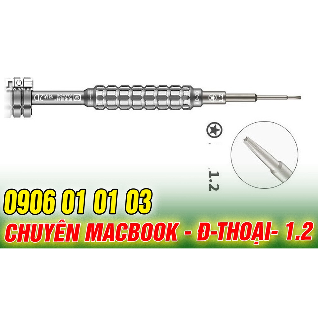 Bộ tua vít chính xác cao cấp Amaoe Full set 5 chiếc, tháo mọi loại ốc all model macbook