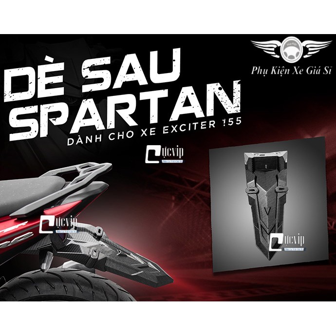 [Sale Khủng] - 3972 Dè Sau Exciter 2021, Exciter 155cc Carbon Kèm Đèn Xi Nhan Malaysia