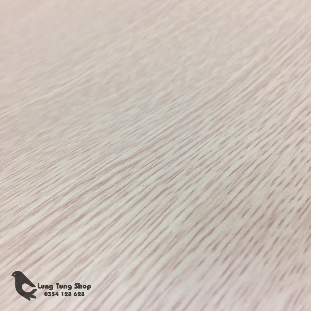 Decal vân gỗ màu kem ( vân gỗ nhỏ ) - giấy dán tường dán bàn tủ có sẵn keo