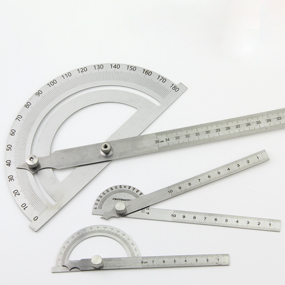 Thước Đo Góc 180 Độ Bằng Thép Không Gỉ