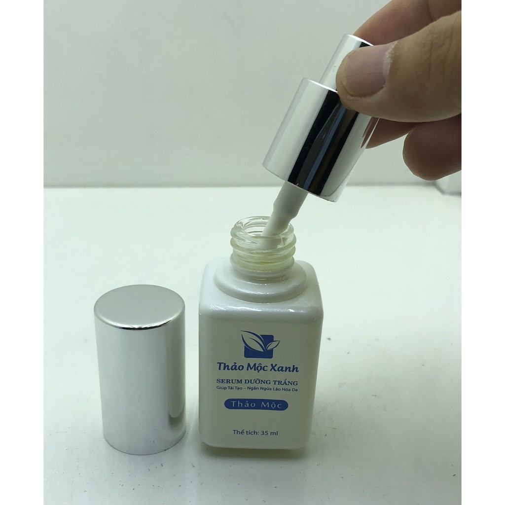 Serum dưỡng trắng da tái tạo ngừa lão hóa thảo mộc xanh 35ml