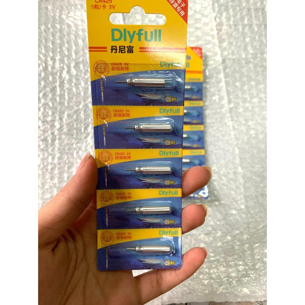 Pin Phao Câu Đài Câu Đơn , VỈ PIN SỊN Pin Điện Tử CR-425 vỉ 5 viên