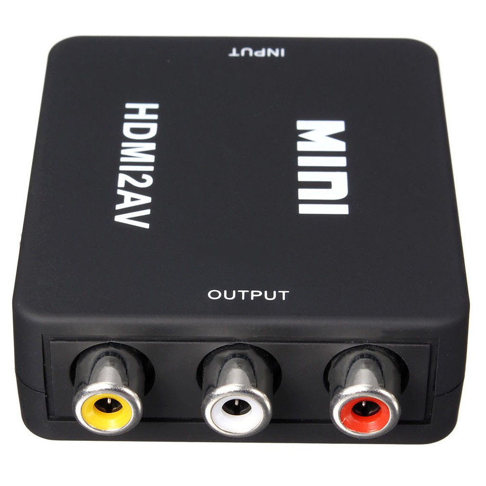 Bộ chuyển đổi tín hiệu từ HDMI sang AV Mini (Đen) - HDMI to AV Mini (Black)