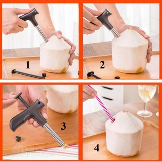 Dụng cụ khui dừa siêu nhanh